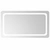 vidaXL LED kupaonsko ogledalo s ogledalom *Transparent*an 90 x 50 cm