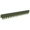 vidaXL Ograda oko Travnjaka 50 pcs 103 x 15 cm metal Maslinastozelena