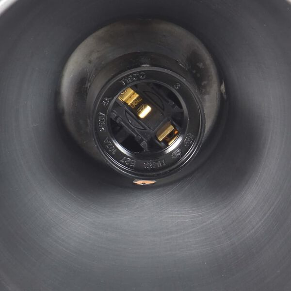 vidaXL Zidna svjetiljka E27 srebrna od masivnog drva manga i željeza