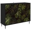 vidaXL Kreveta ELBURG Crni hrast 102 x 33 x 76 cm Konstruirano drvo