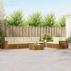 vidaXL Set vanjskih sofa s jastukom 7 pcs Prirodna i krem