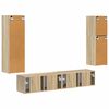 vidaXL Set TV komoda Zidne 4 pcs Sonoma hrast Konstruirano drvo
