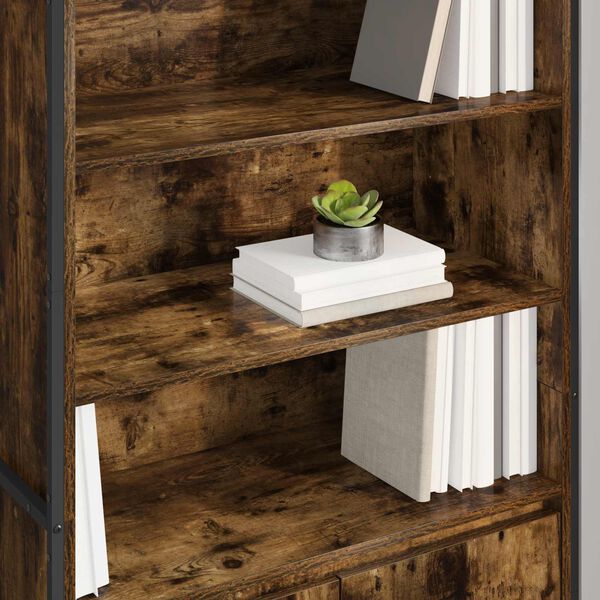 vidaXL Visoki ormari 2 pcs Dimni hrast 79 x 36 x 200 cm