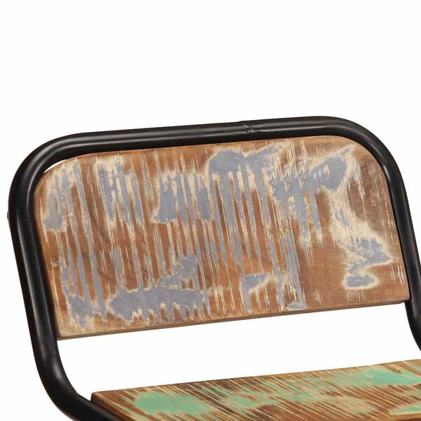 vidaXL Barski stolci 4 kom 46x35,5x70 cm masivnog obnovljenog drva