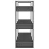vidaXL Ormarić za knjige / pregrada sivi 80 x 35 x 91 cm od borovine