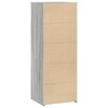 vidaXL Visoka komoda siva sonome 45x41x124 cm konstruirano drvo