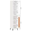 vidaXL Visoka komoda bijeli 34,5x34x180 cm od konstruiranog drva