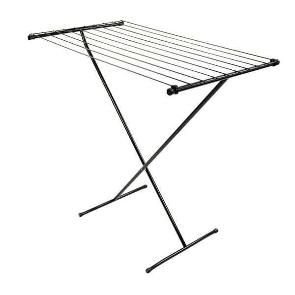 Bo-Camp stalak za su&scaron;enje rublja čelični crni 9 m