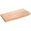 vidaXL Kupaonska radna ploča svjetlosmeđa 60x30x(2-4) cm masivno drvo