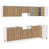 vidaXL 11-dijelni set kuhinjskih ormarića "Lyon" Artisan hrast, inženjersko drvo