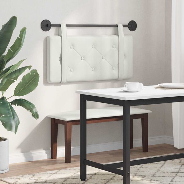 vidaXL Držeće uzglavlje Zidne Bijeli 80 cm Lažna koža