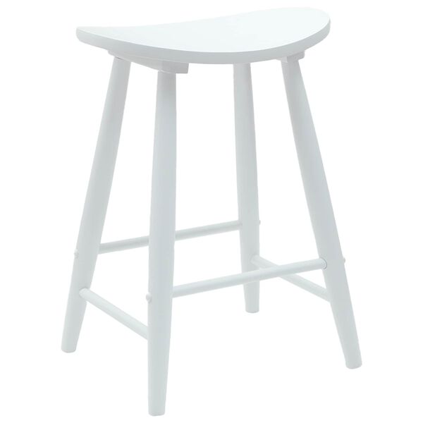 vidaXL Trpezarijske stolice 2 pcs Bijelo 46 x 37 x 63 cm