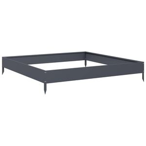 vidaXL Povi&scaron;ena vrtna gredica antracit 100 x 100 x 18,5 cm od čelika