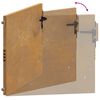 vidaXL Vrtna vrata 100x75 cm Corten čelik