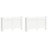 vidaXL Pokrovi za radijator 2 kom bijeli 152 x 19 x 81,5 cm MDF