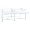 vidaXL Dvostruko postolje perilicu rublja policama izvlačenje Bijela