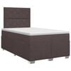 vidaXL Boxspring krevet s madracem Tamno smeđa 120 x 190 cm Tkanina