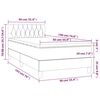 vidaXL Krevet box spring s madracem LED crni 90x190 cm od tkanine