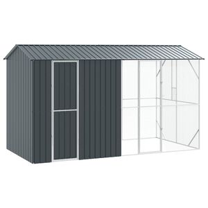 vidaXL Kavez za ptice Antracit 430 x 208 x 247 cm Cinkani čelik