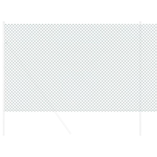 vidaXL Ograda od lančane veze Zelena 25 x 1,6 m Čelik