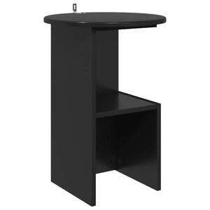 vidaXL Bocni stol Crni hrast &Oslash; 39,5 x 55 cm Konstruirano drvo