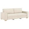 vidaXL Sofa 2 pcs Bež 220 x 80 x 84 cm Platnasta tkanina