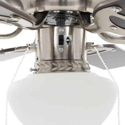 vidaXL Ukrasni stropni ventilator sa svjetlom 82 cm tamnosmeđi