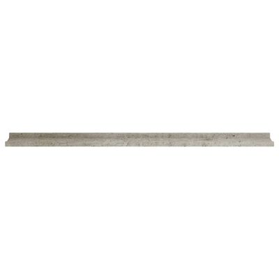 vidaXL Zidne police 2 kom siva boja betona 115 x 9 x 3 cm