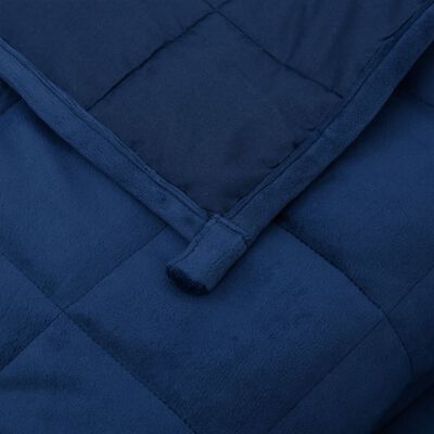 vidaXL Teška deka plava 150x200 cm 11 kg od tkanine