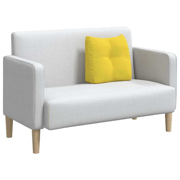 vidaXL Jastuk za leđa Svijetlo žuta 45 x 24 x 50 cm tkanina