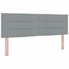 vidaXL LED Box Spring Krevet Svijetlo siva 140 x 200 cm tkanina