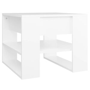 vidaXL Stolić za kavu bijeli 55,5x55x45 cm od konstruiranog drva