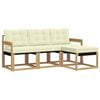 vidaXL Set vanjskih sofa 4 kom. Bijela i krem