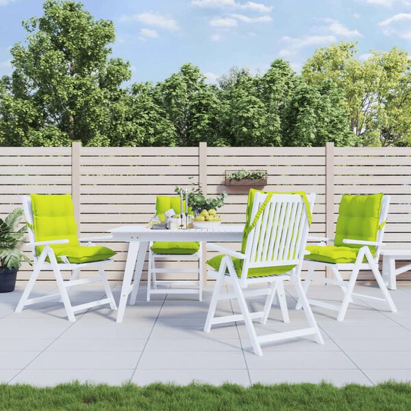 vidaXL Jastuci za stolicu niskog naslona 4 kom svjetlozeleni tkanina