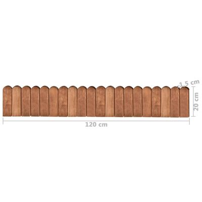 vidaXL Rolana ograda smeđa 120 cm od impregnirane borovine