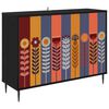 vidaXL Kreveta ESSEN Crni hrast 102 x 33 x 76 cm Konstruirano drvo
