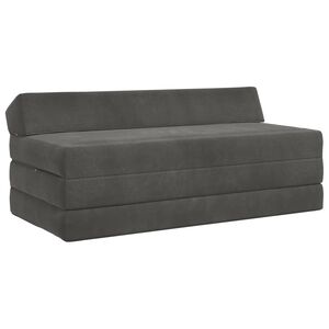 vidaXL Sofa na razvlačenje Tamnosiva 120 x 60 x 49 cm Tkanina