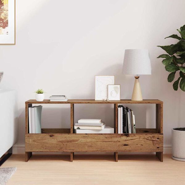 vidaXL Polica za časopise Staro drvo 102 x 30 x 45 cm