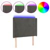 vidaXL LED uzglavlje tamnosivo 103x16x118/128 cm bar&scaron;unasto
