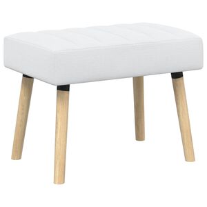 vidaXL Klupa s utorima Bijela 60 x 40 x 45 cm Tkanina