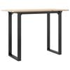 vidaXL Blagovaonski stol O-oblika 100x50x75 cm od borovine i čelik