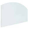 vidaXL Staklena ploča za kamin *Transparent*an 100 x 60 cm Stakl