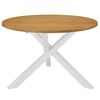 vidaXL Blagovaonski stol bijeli 120 x 75 cm MDF