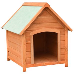 vidaXL Kućica za pse od masivne borovine i jelovine 72 x 85 x 82 cm