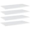 vidaXL Police za knjige 4 kom visoki sjaj bijele 60x30x1,5 cm drvene