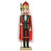 vidaXL Božićni nutcracker TURKU Crvena i Crna 50 cm