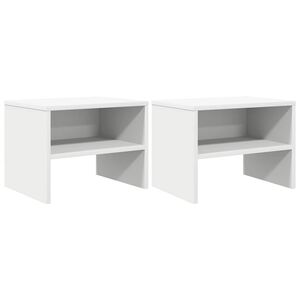 vidaXL Noćni ormarići 2 kom bijeli 40 x 30 x 30 cm konstruirano drvo