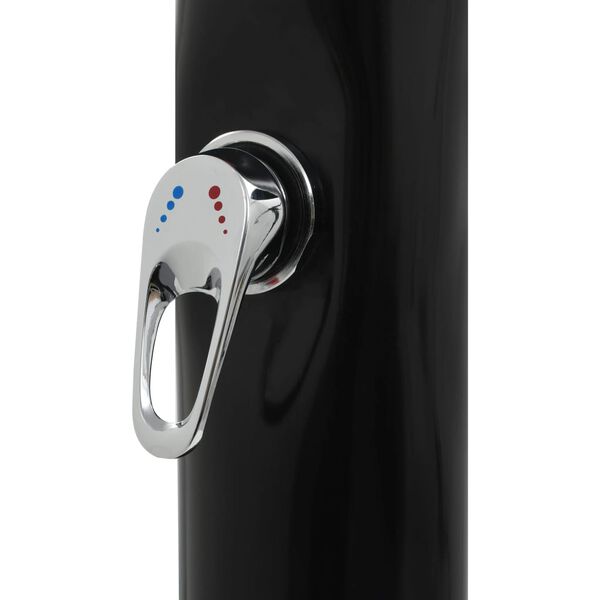 vidaXL Solarni tuš crni 214 cm 9 L