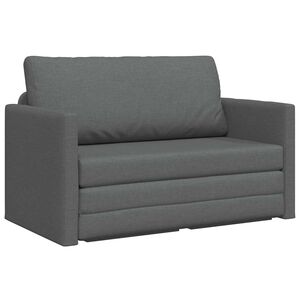 vidaXL Krevet na razvlačenje Tamno siva 124 x 71 x 78 cm tkanina