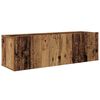 vidaXL TV Kabinet za Zid Zidne 4 pcs Staro drvo Konstruirano drvo